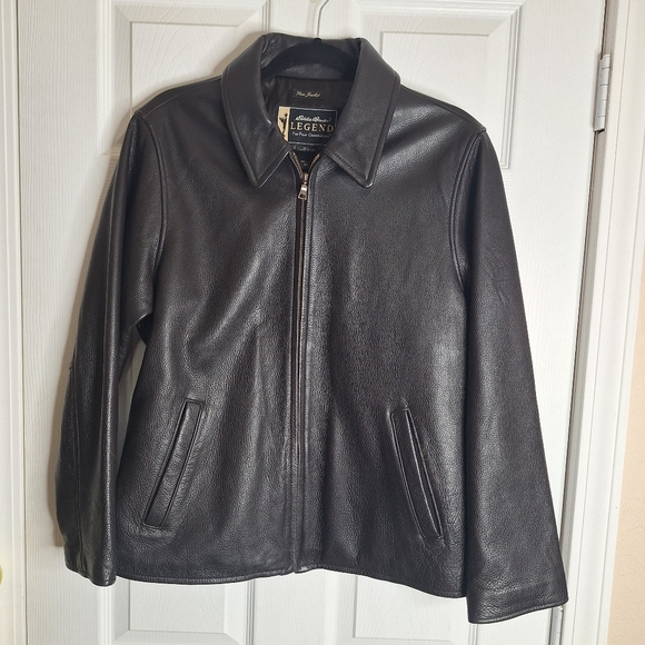 Eddie Bauer Stine Legend Leather Jacket Riding Motorcycle Womens Size Medium